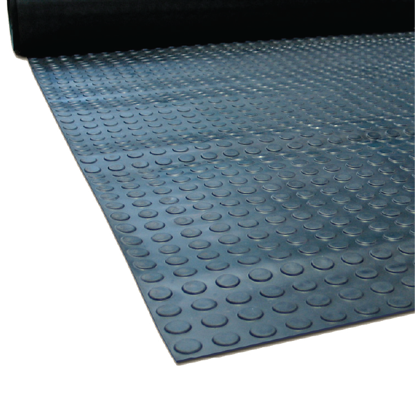 Studded Rubber - Black 1200mm Wide